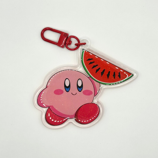 Watermelon Kirby Keychain