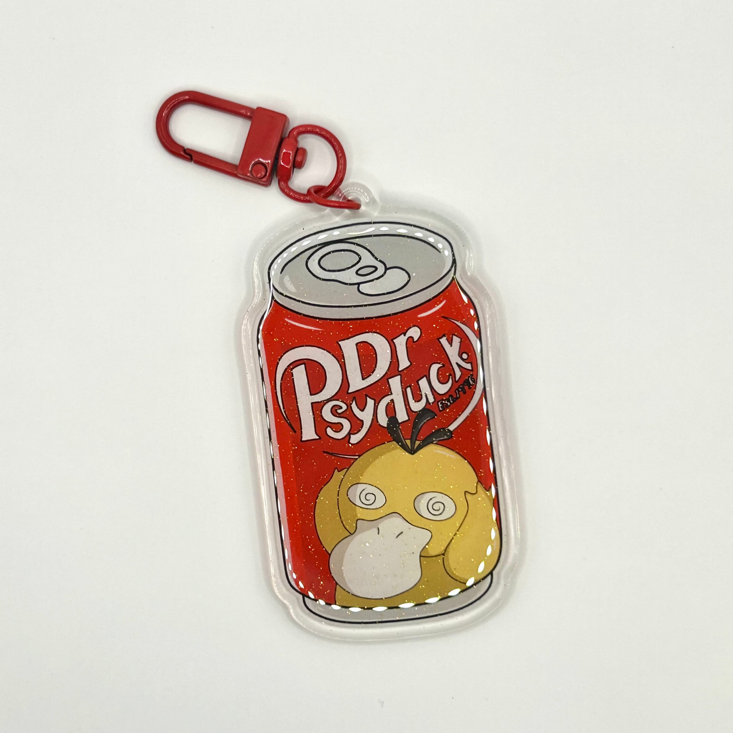 Dr. Psyduck Soda Pokemon Keychain