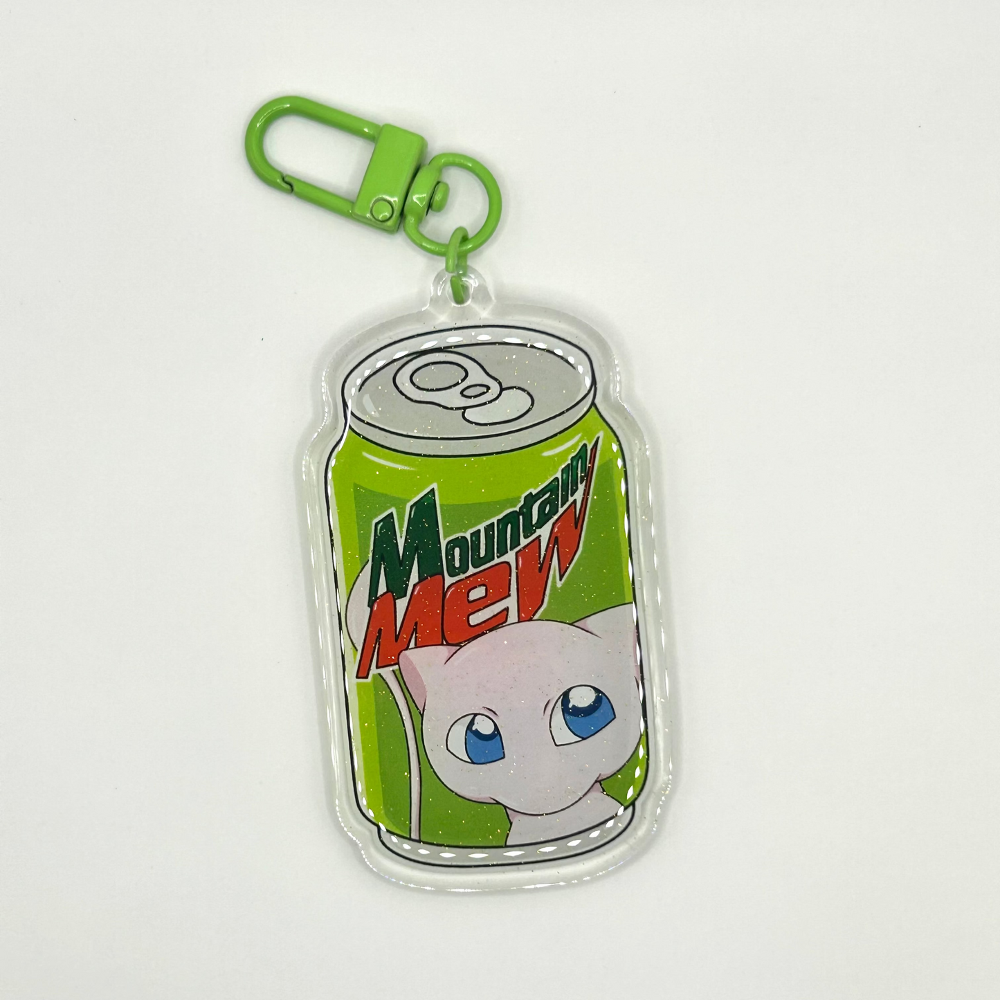 Mountain Mew Soda Pokemon Keychain
