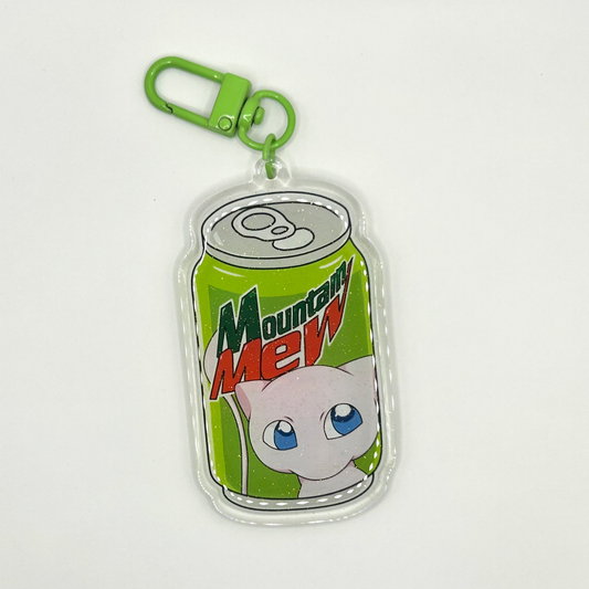 Mountain Mew Soda Pokemon Keychain