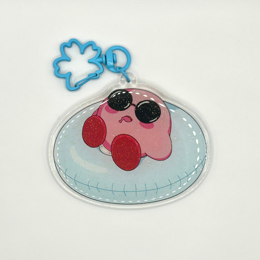 Inner Tube Kirby Keychain
