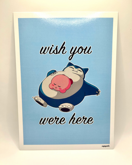 Kirby Snorlax 5x7 Print