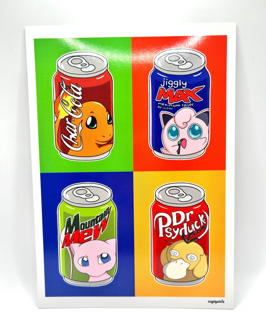 Pokemon Soda Collection 5x7 Print