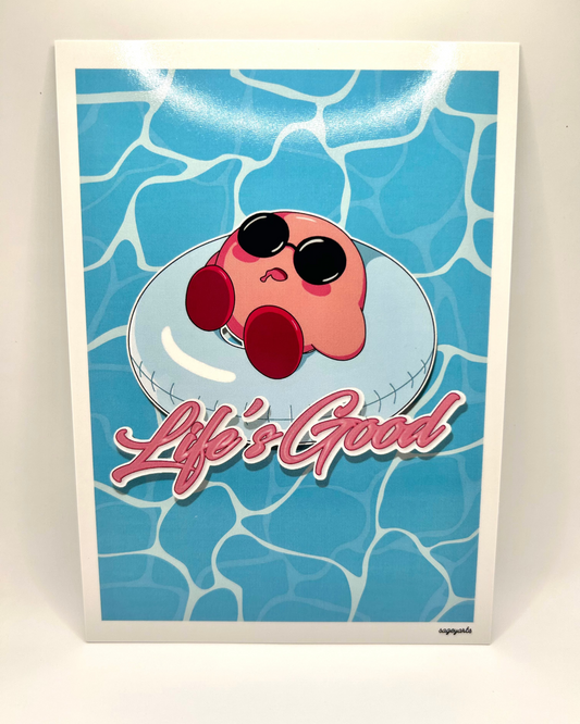 Kirby Life's Good 5x7 Print