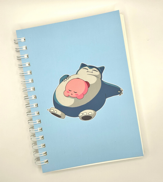 Kirby and Snorlax A6 Notebook